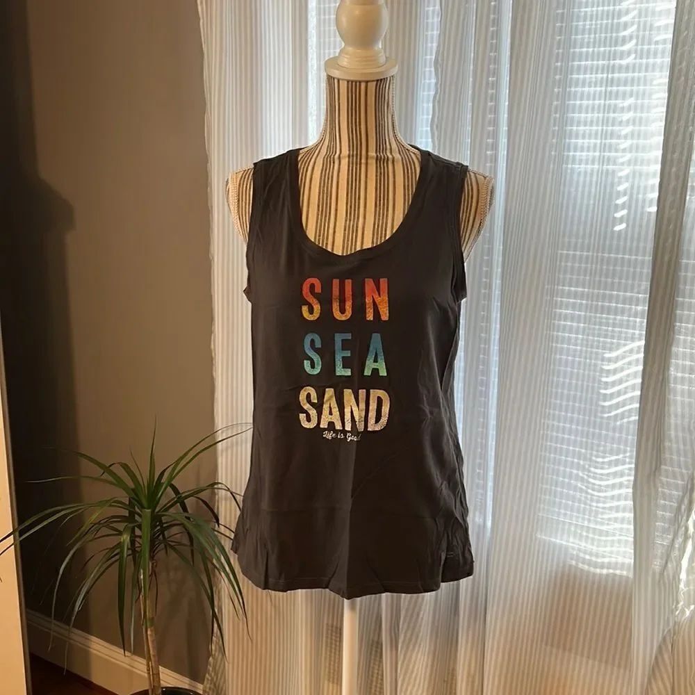 LIFE Is Good Women’s Tank Top. Medium